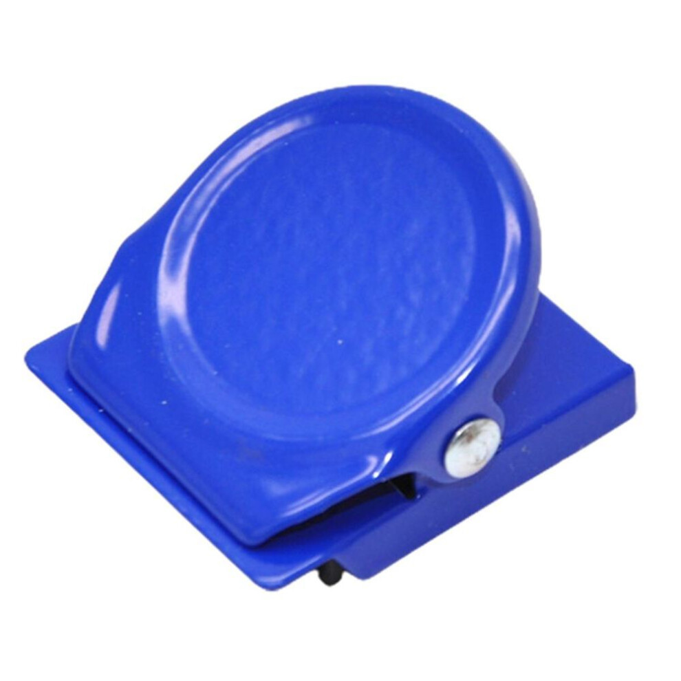 (royal blue) Note Holder Delicate Removable Candy Color Home Diary Scrapbook Magnetic Clip Household Supplies