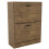 Vida Designs (Antique Brown) 2 Drawer Shoe Cabinet Pull Out Hallway Storage 9