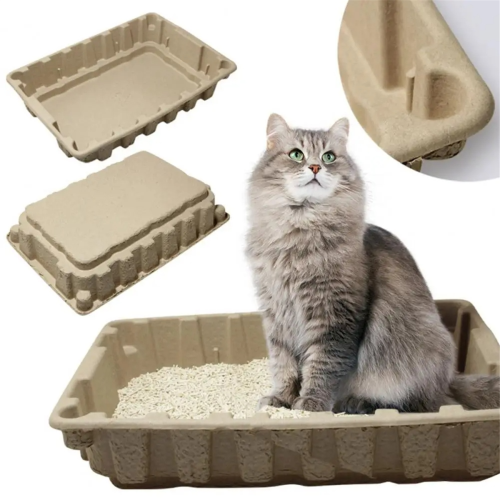 Φιλικό προς το περιβάλλον Φορητό Pet Kittens Litter Box Γάτα Κρεβατοθήκη Υγιεινής 2