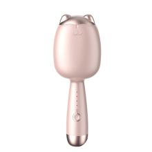 Lockenstab mit Katzenkrallen, 32 mm, Goldener Bogen, S-Förmige Heizplatte, 30 Sekunden zum Aufheizen, 5 Formen, Rosa EU-Stecker