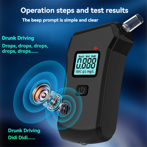 Car Breathalyzer LCD Screen Alcohol Meter Test 2