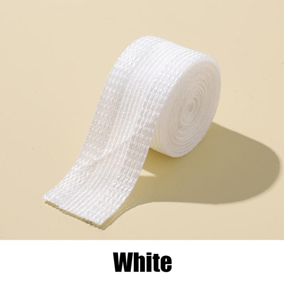 (white, 2.5*100cm) Diy Sewing Fabric Self-adhesive Quick Pants Paste Iron On Pants Trim The Part