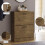 Vida Designs (Antique Brown) 2 Drawer Shoe Cabinet Pull Out Hallway Storage 4