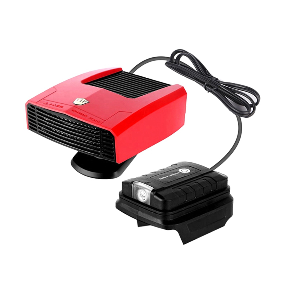 4 en 1 Chauffage de Voiture Ventilateur Refroidissement Électrique Désembuage Dégivreur Pare-Brise pour 18v Batterie