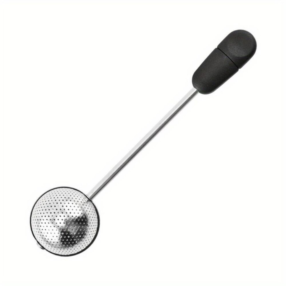 (black) Tea Strainer Stainless Steel Tea Infuser Mesh Tea Ball Infuser Filter Reusable Loose Leaf Strainer Bag Brew Herb Tea Accessories