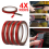 4 Rolls Car Double Sided Tapes Strong Mounting Adhesive 4