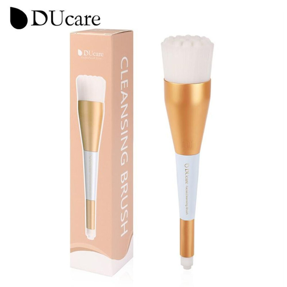 (Double-ended Face Brush) Ducare Face Makeup Brushes 1pcs Duo End Facial Cleaning Brush Foundation Buffer And Face Concealer Powder Cosmetic Makeup Brush Tools