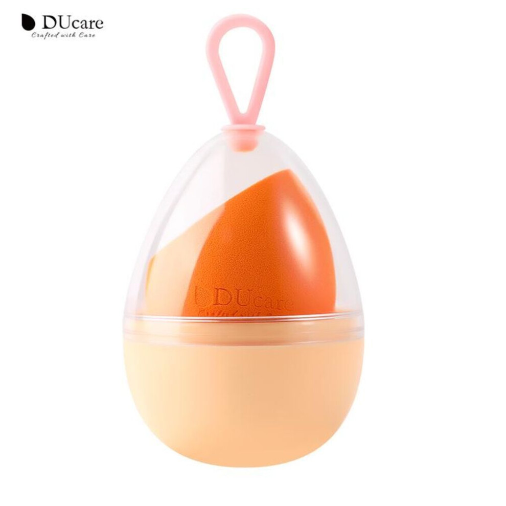 (yellow) DUcare Water Drop Shape Cosmetic Puff Makeup Sponge Cosmetics Powder Foundation Concealer Cream Make Up Beauty Tool