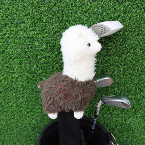 Χαριτωμένο Alpaca Golf Putter Covers Blade Club Headcover Protector 2