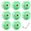 8 pezzi Glitter Light Up Roller Ruota da skate luminosa verde 1