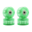 8 pezzi Glitter Light Up Roller Ruota da skate luminosa verde 4