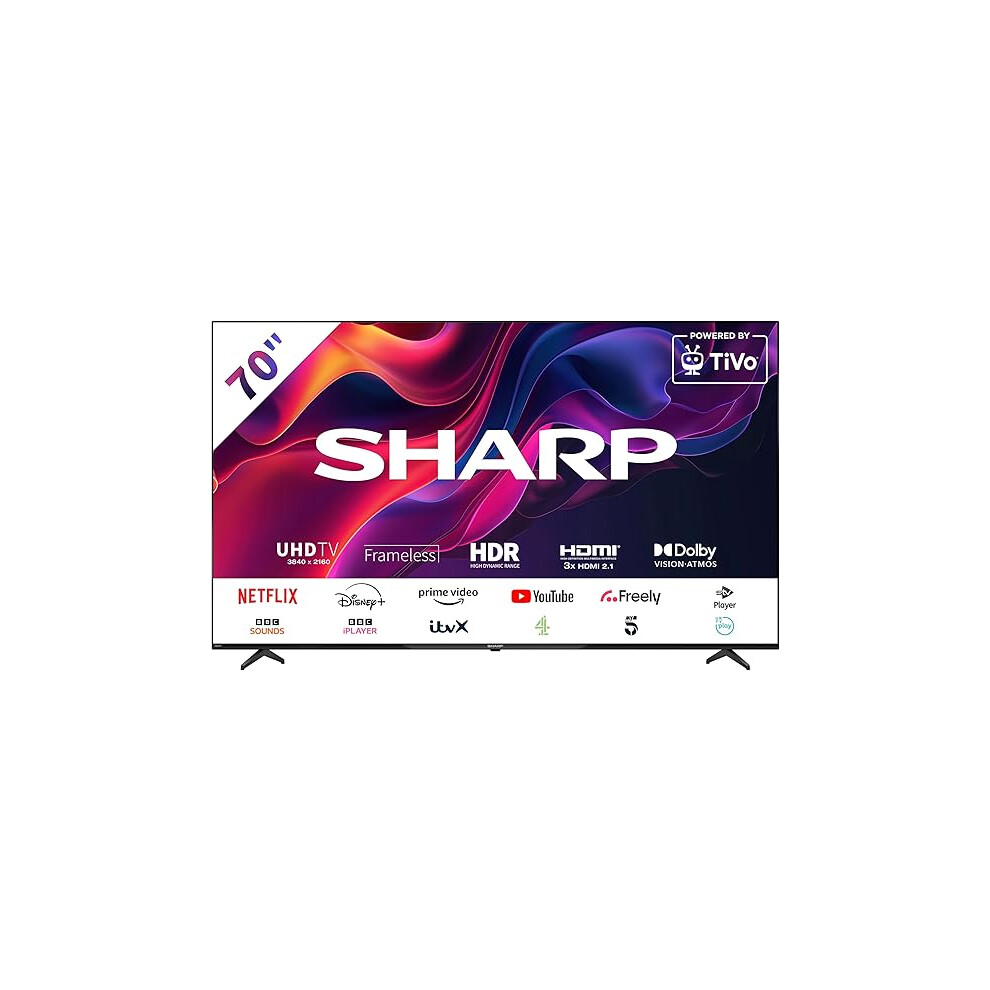 Sharp 70Gk4245k 70-Inch Uhd 4K Tivo Smart Tv With Freely