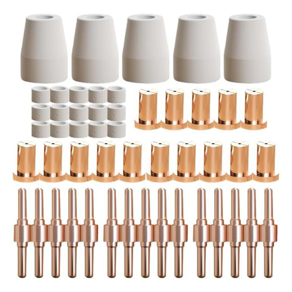 50Pcs Extended Pt-31 Plasma Cutter Consumables, Fit Pt31 Torch 4852496776268