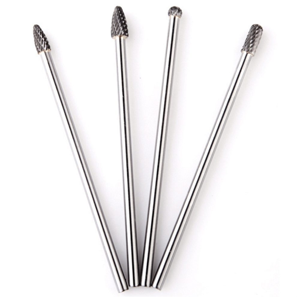4Pcs Long Shaft Tungsten Carbide Burrs Set Kit 4851369296391