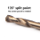 3.2mm Cobalt Drill Bits(20PCS),for Hardened Metal 4
