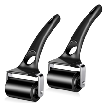2 Piezas Rodillo de Goma Negro Tinta para Impresión Adhesiva Bloque Estampación Papel Tapiz Álbum Recortes