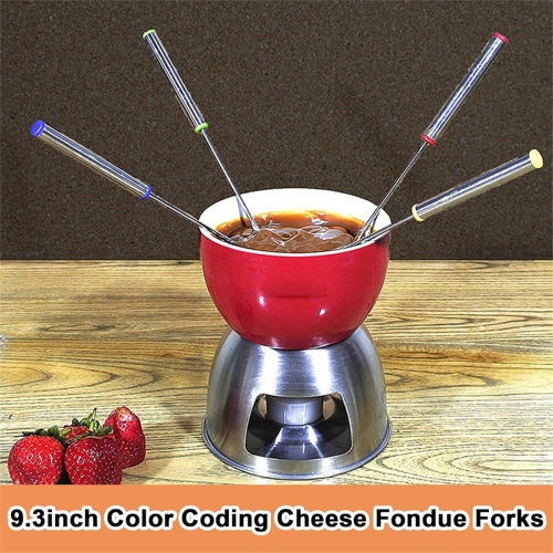 Πιρούνι fondue με ανθεκτικό στη θερμότητα λαβή για φρυγανισμένη σοκολάτα με τυρί 2