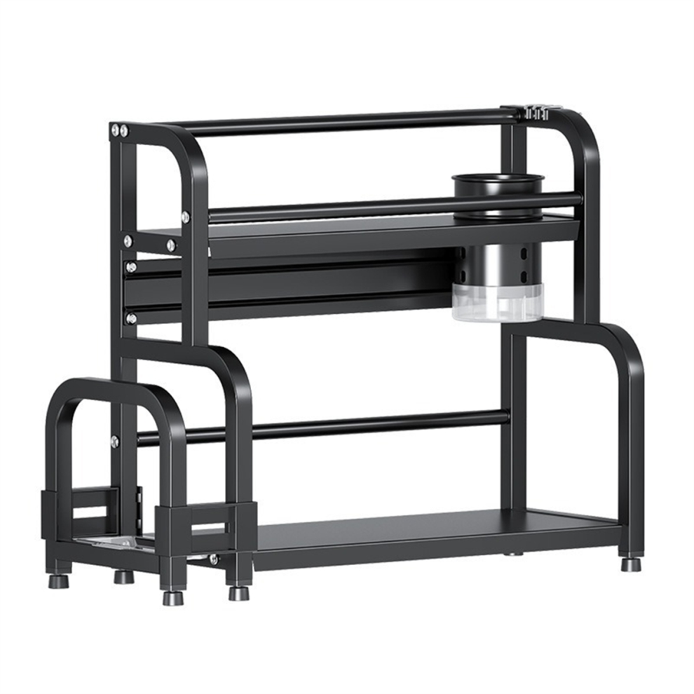 Estante De Almacenamiento Cocina Acero Inoxidable : Organizador Condimentos, Palillos, Cuchillos Y Frascos Para Uso DoméStico-image