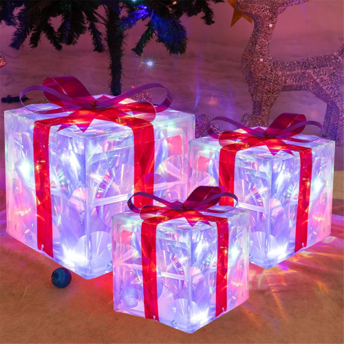 Christmas Light Gift Box LED Decorations C 1
