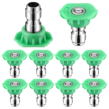 10er-Pack 1/4 Hochdruckreiniger-Düsenspitzen, Schnellverbinder, Hochdruckreiniger-Sprühdüsenspitzen-Set