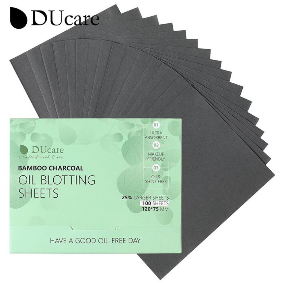 (100Pcs Oil Blotting Paper) Ducare 100pcs Oil Absorbing Sheets,oil Blotting Paper,oil Absorbing Tissues,face Facial Natural Oil Control Film Blotting For Oily Skin Care Men Women