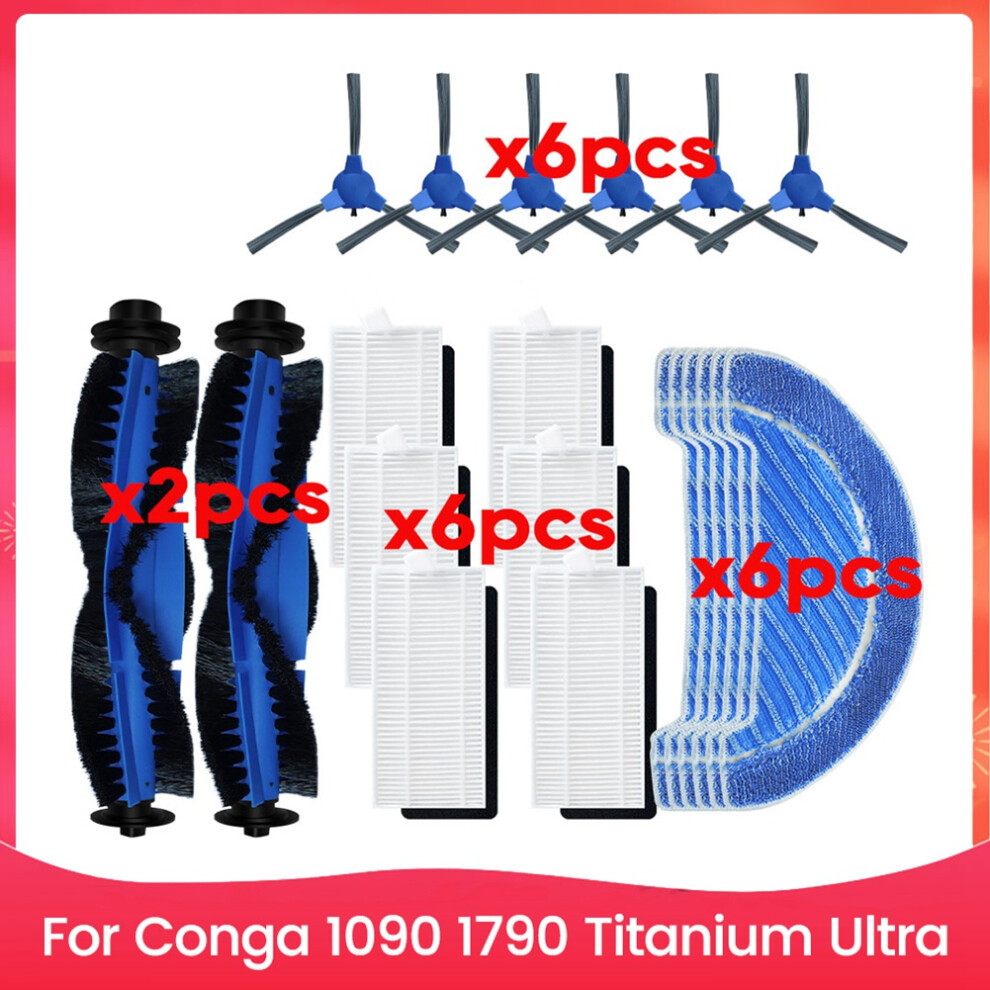 Pour 1090 1790 Titanium Ultra Aspirateur Brosse Latérale Principale Filtre Tampons de Vadrouille Couvercle Pièces Kit D'Accessoires