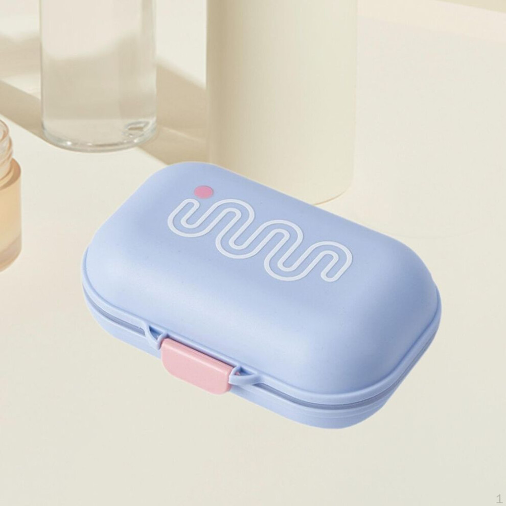 (blue) Lid Soap Box For Travel, Storage Case, Bathroom Soap Dish Container