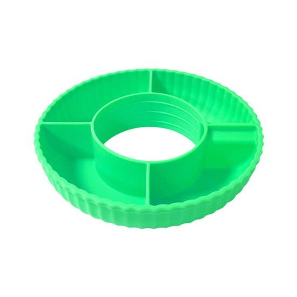 (green) Snack Bowl Silicone Snack Platter For 40 Oz Cups Reusable Snack Tray 4-compartment Snack Container For Cup Accessories Easy To Clean Serving Tray