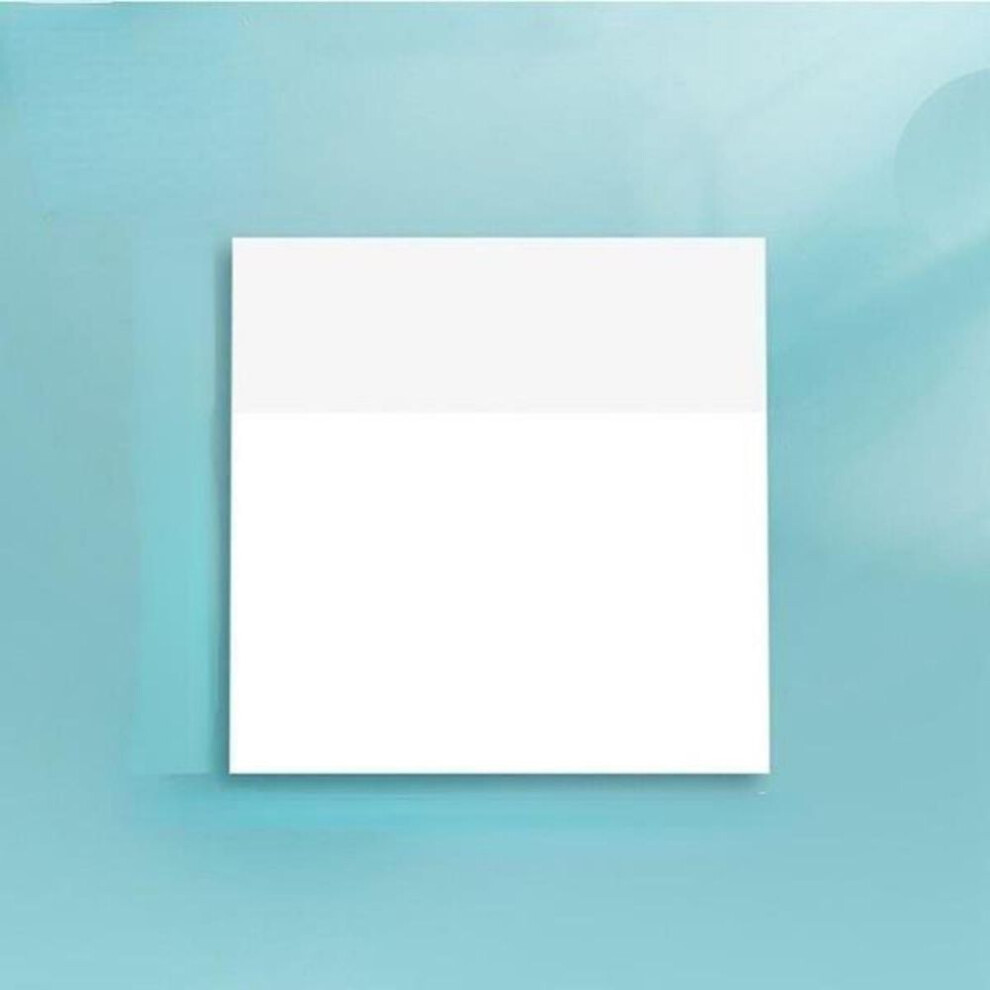 (as the picture) 50sheets Transparent Sticky Note Pads Stickers Paper Clear Notepad Posits Waterproof Memo Pad