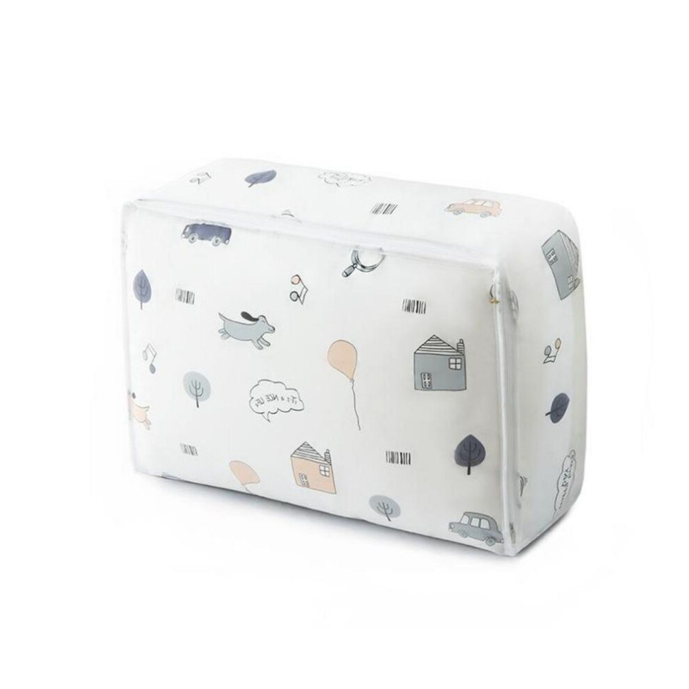 (multicolor) 1PC Quilt Bag Household Printing Storage Bag Waterproof and Dustproof Clothing Storage Bag