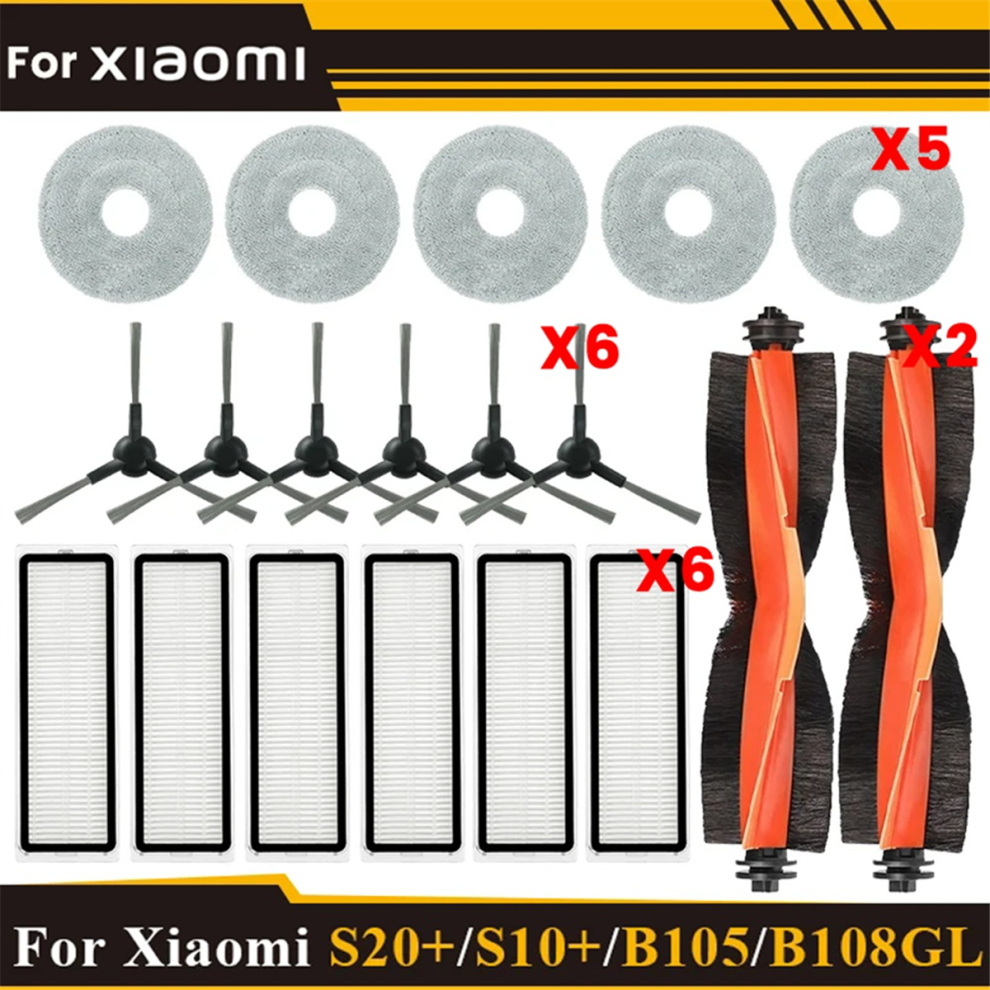 Para Robot Aspirador S20+ / S10 Plus B108GL B105 B108CN B113CN Piezas Accesorios Filtro Cepillo Lateral Principal Mopas-image