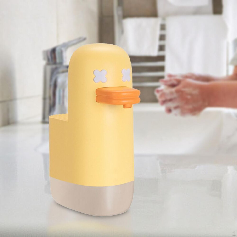 (yellow) Automatic Soap Dispenser, Foam 350ml Touchless Shower Gel Liquid Dispenser