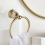Crystal Gold Towel Ring Bathroom Holder 3
