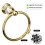 Crystal Gold Towel Ring Bathroom Holder 5