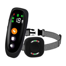 Collar de Entrenamiento para Perros Resistente Al Agua 800 M con Control Remoto, Modos Choque, Vibración y Sonido, Recargable, Antiladridos