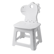 Tritthocker für Kinder, Dinosaurier, Faltbarer mit Rückenlehne, Sitzmöbel, Schuhwechselstuhl Zuhause