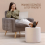 Απαλό οθωμανικό πουφ - Comfort Foam Foot Rest Λευκό 5