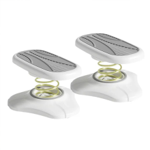Taburete Multiusos con Resorte, Soporte para Pies Ajustable A 35, Pedal Antideslizante, Reposapiés Oficina B
