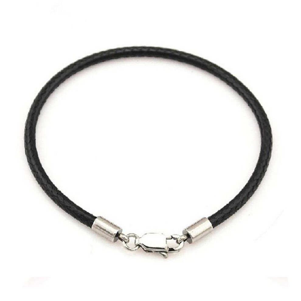 (Black) Fashion Beanty Adjustable Cute Simple 1pc Graceful Jewelry Gifts Rope Hot Sale Leather Black/red Lucky Couples Bracelets Charm Bracelets Knit Lovers