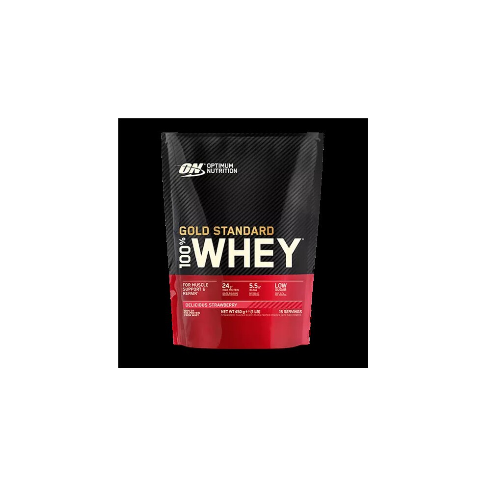 Optimum Nutrition Gold Standard 100% Whey, Delicious Strawberry, 450G