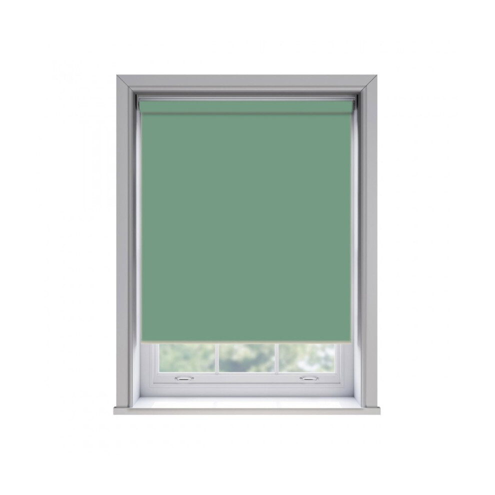 Newedgeblinds (175Cm) No Drill Basil Thermal Blackout Roller Blind (170Cm Drop)