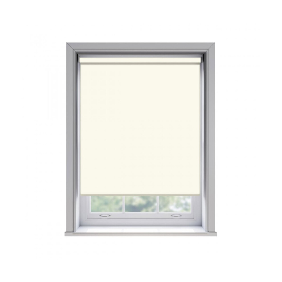 Newedgeblinds (85Cm) No Drill Cream Thermal Blackout Roller Blind (170Cm Drop)