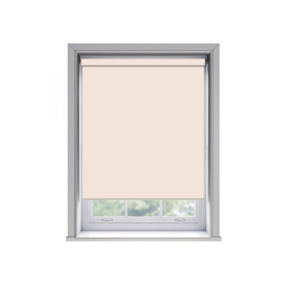 Newedgeblinds Pink (65Cm) No Drill Thermal Blackout Roller Blind (170Cm Drop) 65Cm