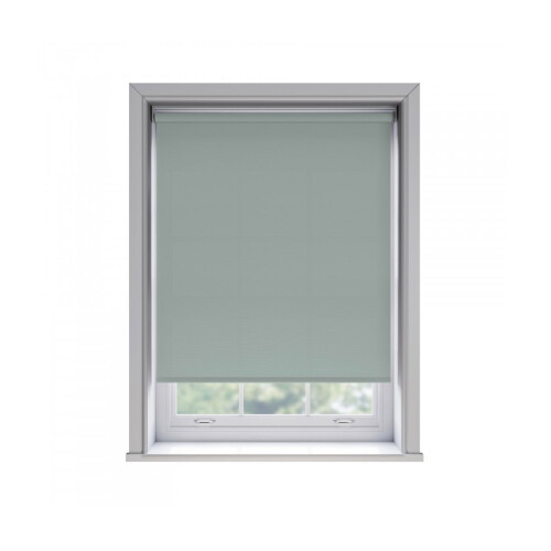 (80cm) No Drill Duck Egg Blue Thermal Blackout Roller Blind (170cm Drop)