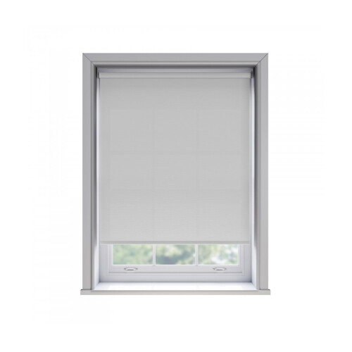 (160cm) No Drill White Thermal Blackout Roller Blind (170cm Drop)