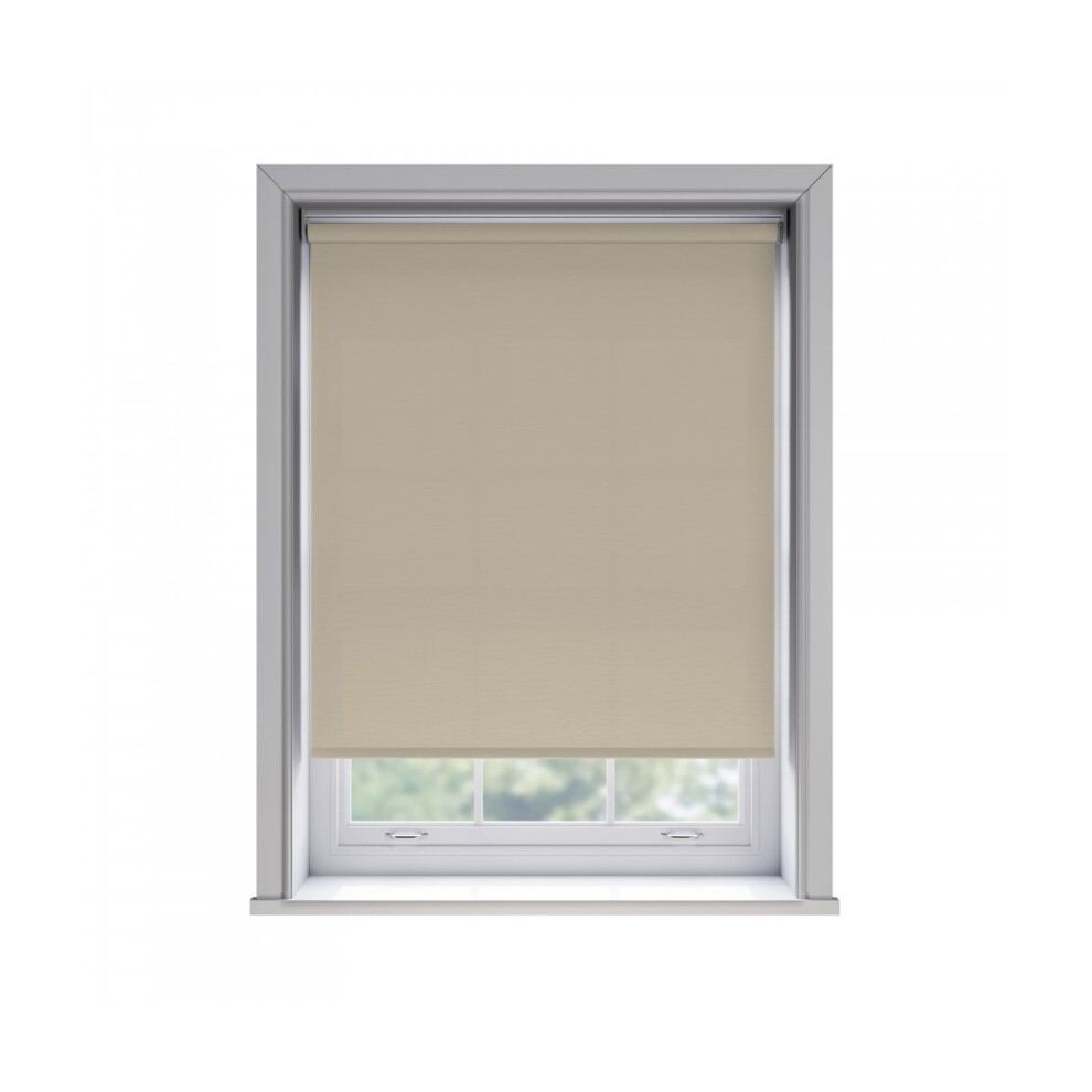 Newedgeblinds (170Cm) No Drill Taupe Thermal Blackout Roller Blind (170Cm Drop) 170Cm