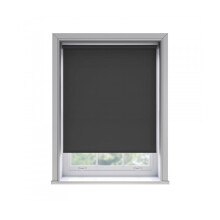 (115cm) No Drill Black Thermal Blackout Roller Blind (170cm Drop)