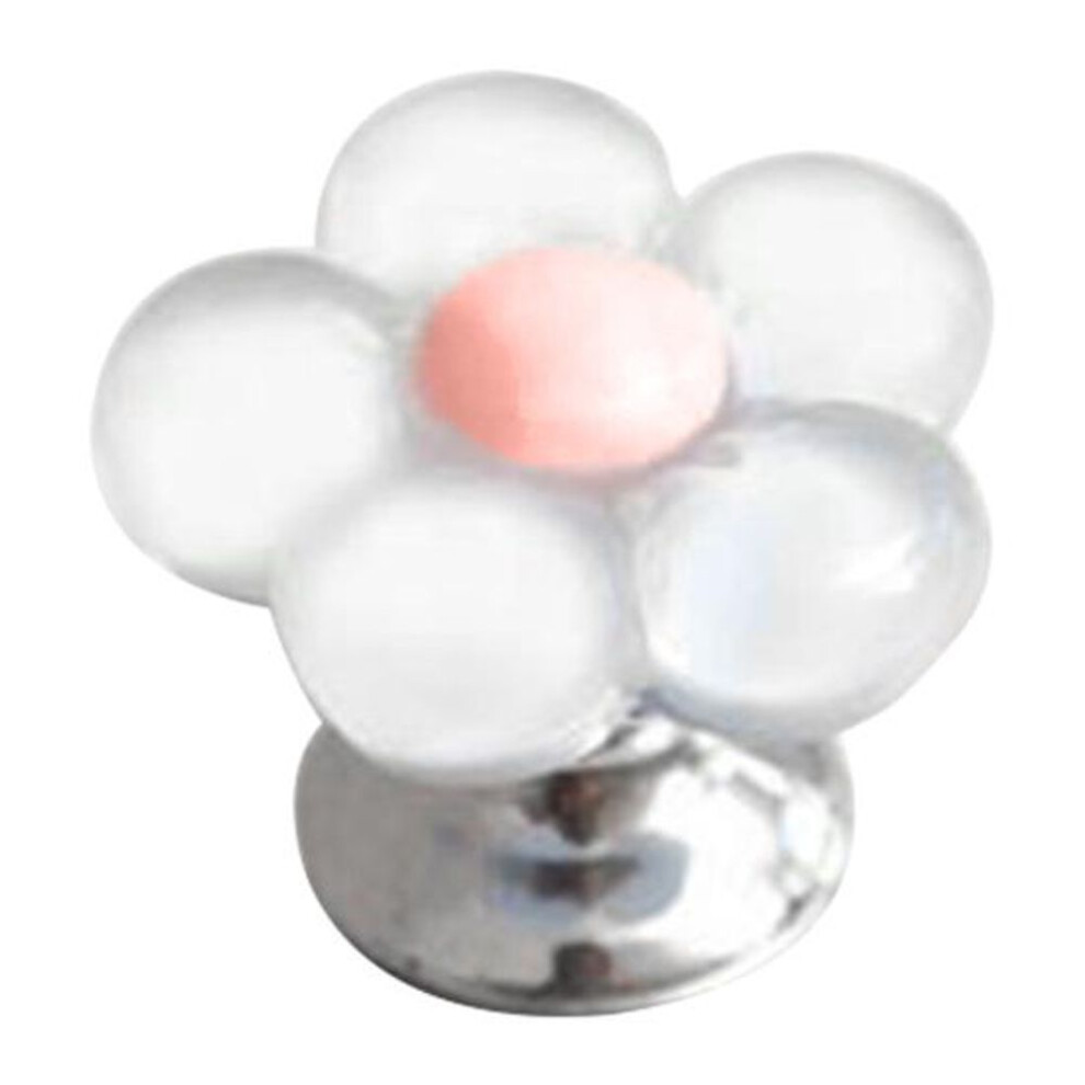 (white) Flower Shape Toilet Press Button Ergonomic Self-adhesive Nail Protector Hygienic Water Tank Drain Buttons For Bathroom Decor Accessories