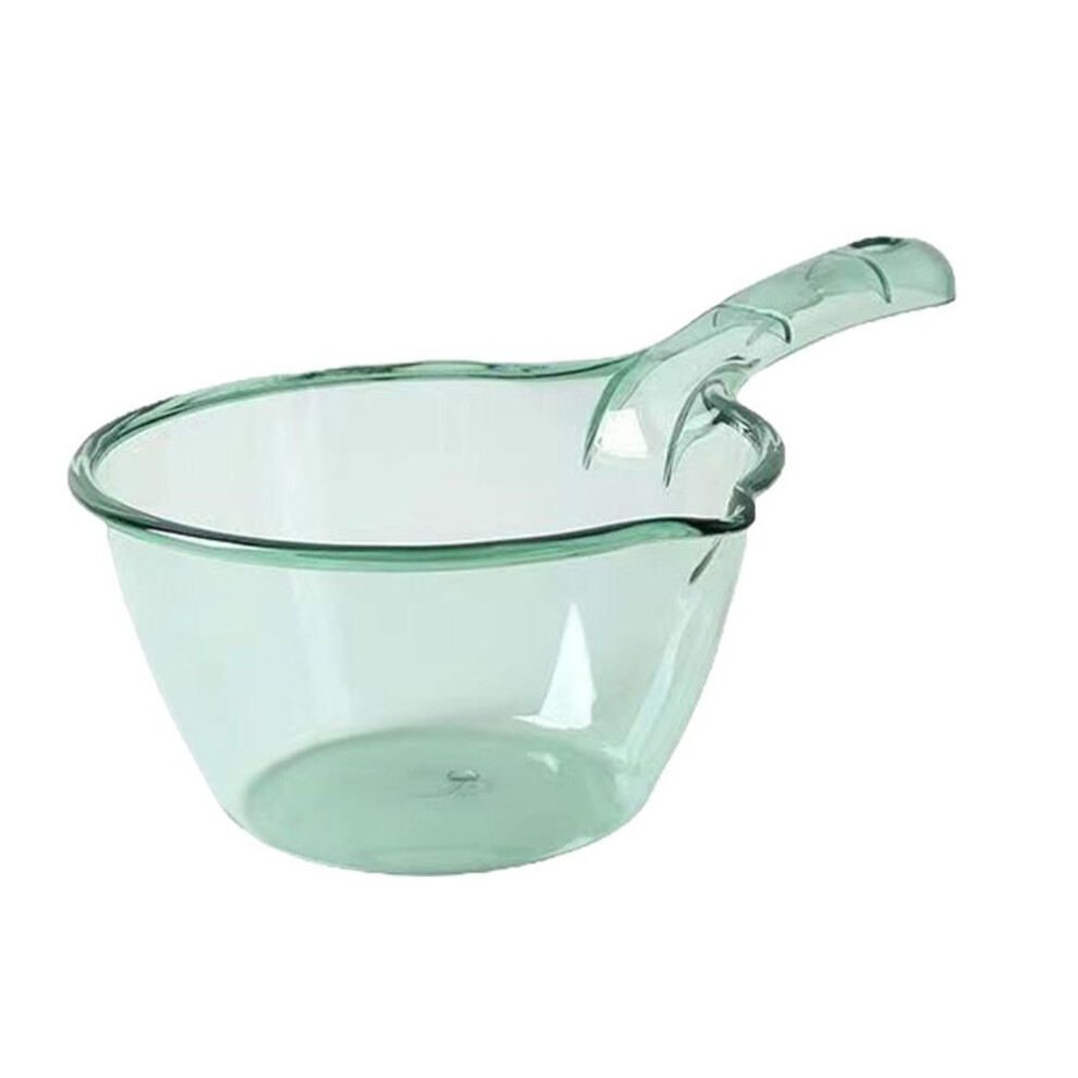 (green) Non-slip Long Handle Water Ladle Multipurpose Hair Washing Shower Plastic Dipper Scoop Kitchen Bathroom Gadgets