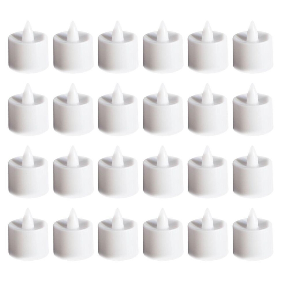 24pcs Flameless Tea Lights Candles Warm White Light Battery Operated Led Candles For Room Wedding